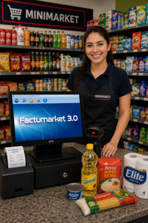 Sistema faturacion minimarket 1 KIT COMPLETO FACTUMARKET 2.1